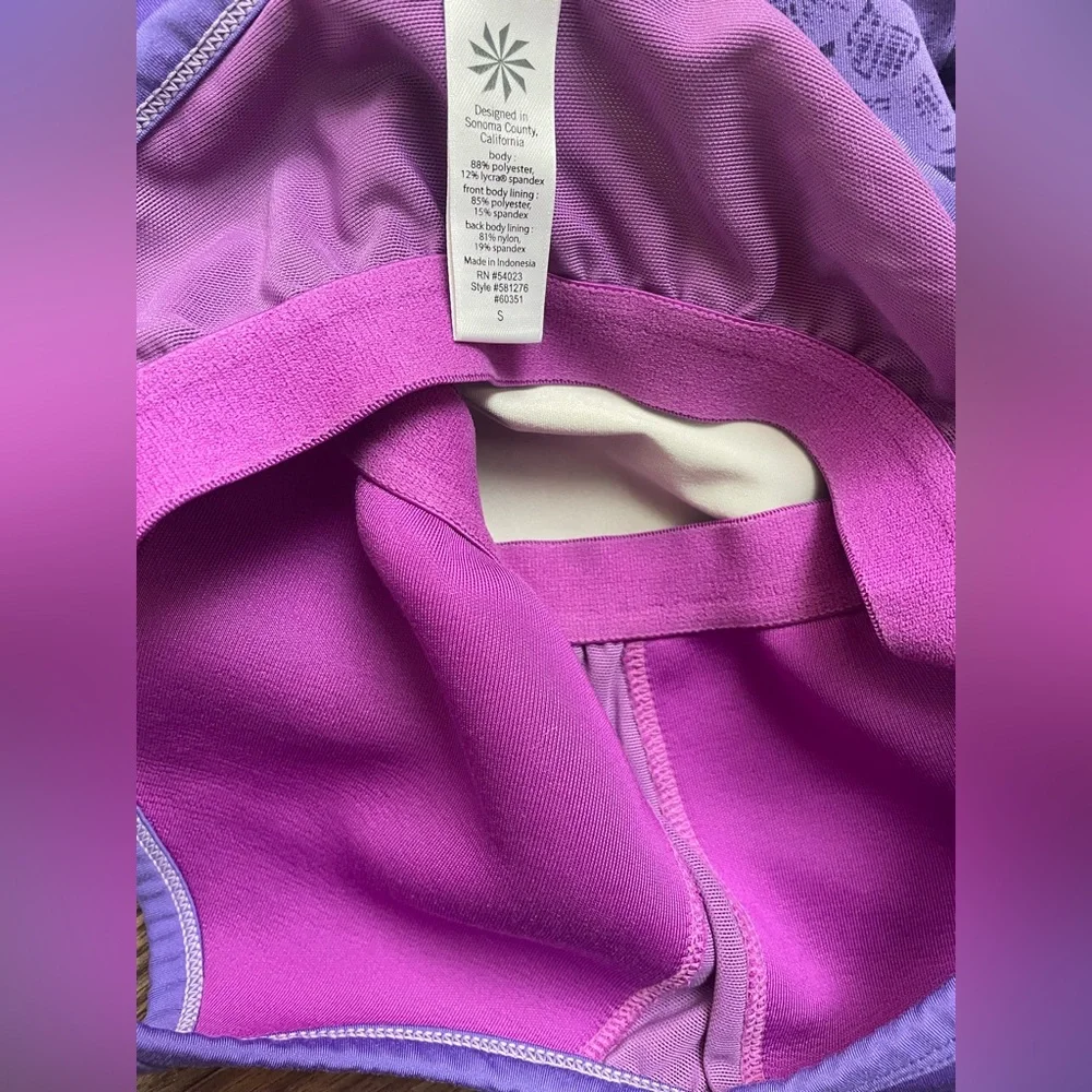 Athleta Women Purple Swim Bikini Top Size Small - Picture 8 of 8